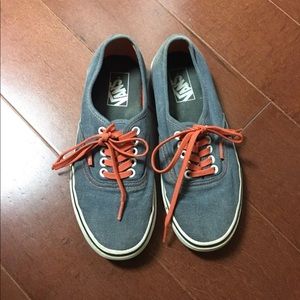 denim/chambray vans sneakers